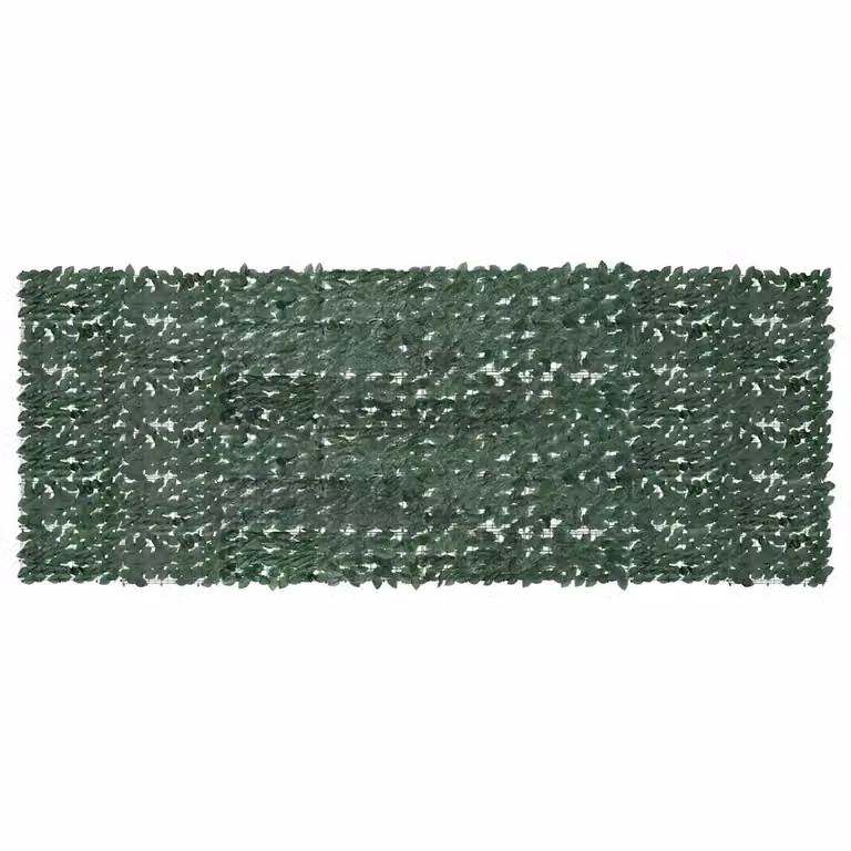 vidaXL Paravento da Balcone con Siepe Artificiale Verde Scuro L: 400 cm, H: 150 cm