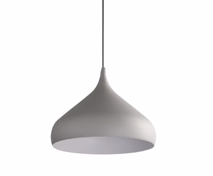 Lampada a sospensione MOKKA 40W, grigio opaco, Ø: 42 H: 165 cm, attacco E27, dimmerabile