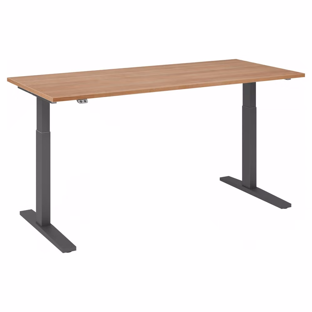 Scrivania regolabile in altezza XMKA | 2 motori | 120-180 cm | elettrica | noce, colore struttura:grafite, dimensioni piano d'appoggio:180 x 80 cm