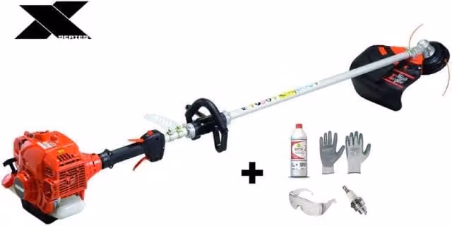 Decespugliatore a scoppio Echo SRM-420TESL con sistema High Torque e motore da 41.5cc, colore rosso