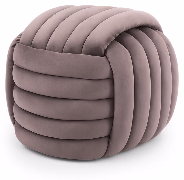 raumhirsch: Panca NILO, 53 cm - Elegante panca imbottita in velluto con struttura in tessuto e design moderno