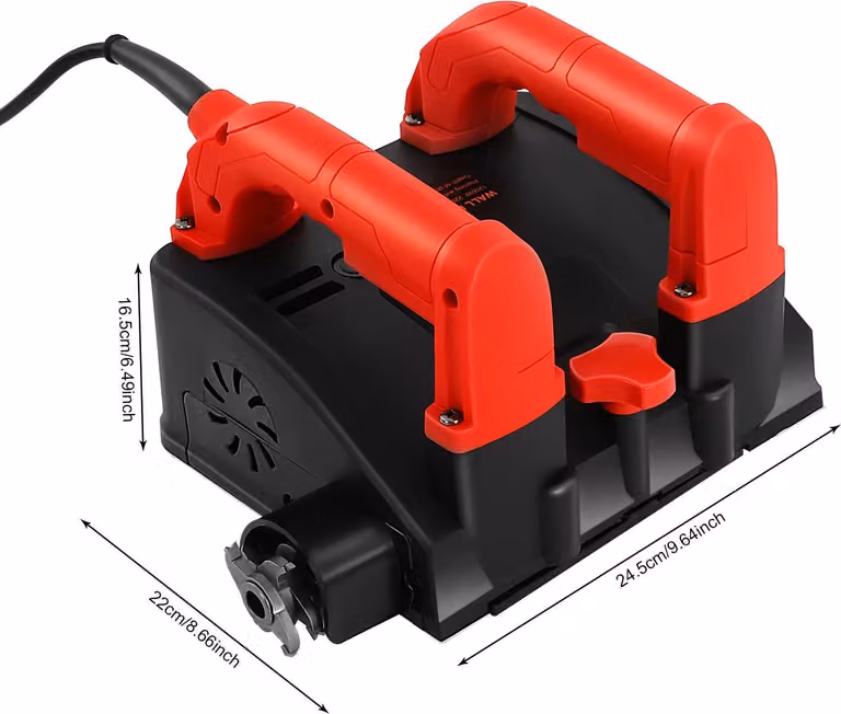 Raschietto elettrico per pareti, potenza 1200W, velocità 3000 giri/min, rosso