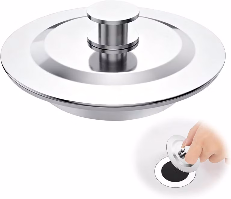 Tubo di scarico per vasca da bagno - Universale - Protezione contro la corrosione - Resistente - Kit di scarico per lavello - Cucina - Adatto per tubi da 42-44 mm