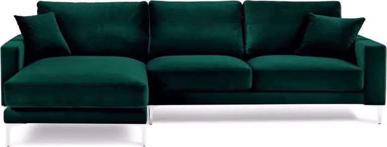 Loft Sofa Luxus Eckcouch Möbel Eckgarnitur Samt Couchen sofas grün Wohnzimmer