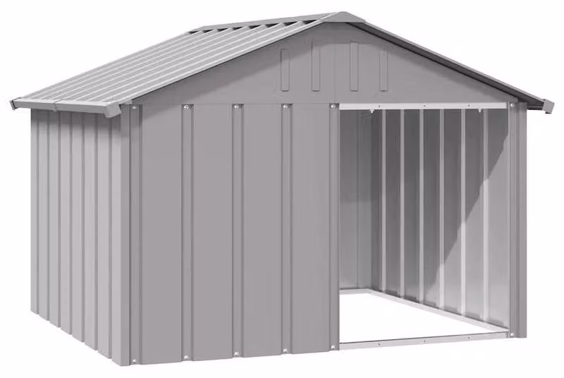 Cuccia per cani – Kennel per cani – Alloggio per cani – Acciaio zincato – 116,5 x 103 x 81,5 cm
