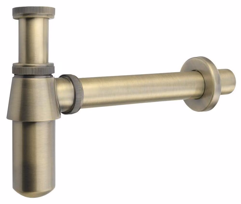 Sifone per lavabo RETRO 5/4", scarico 32 mm, bronzo scuro
