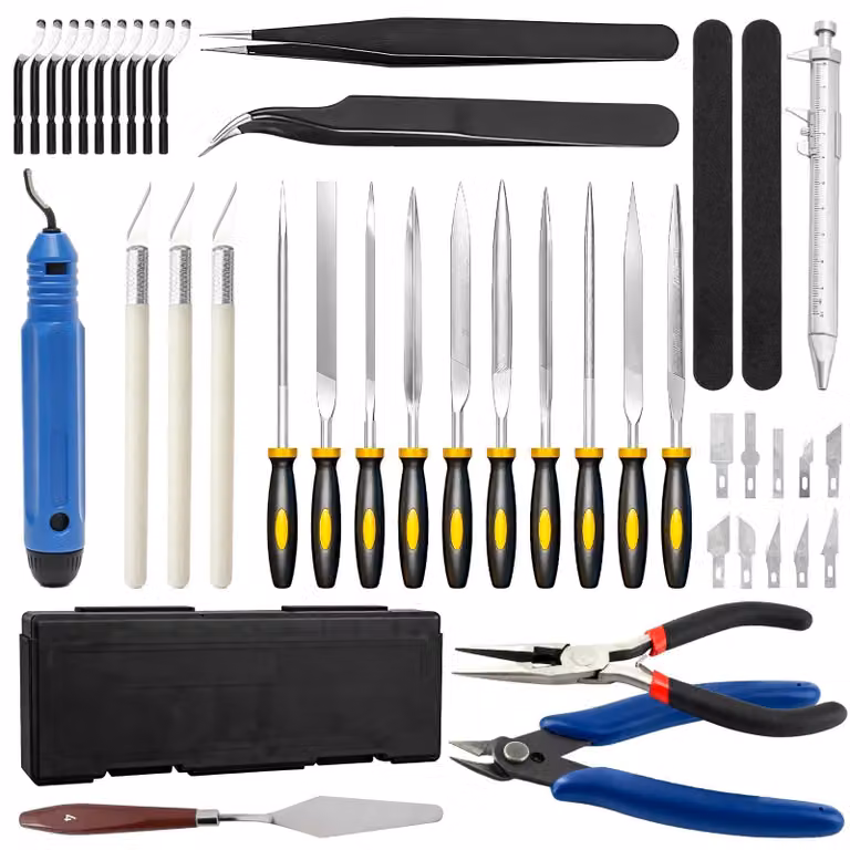 Omgoods - Set di 42 utensili per stampanti 3D, con custodia