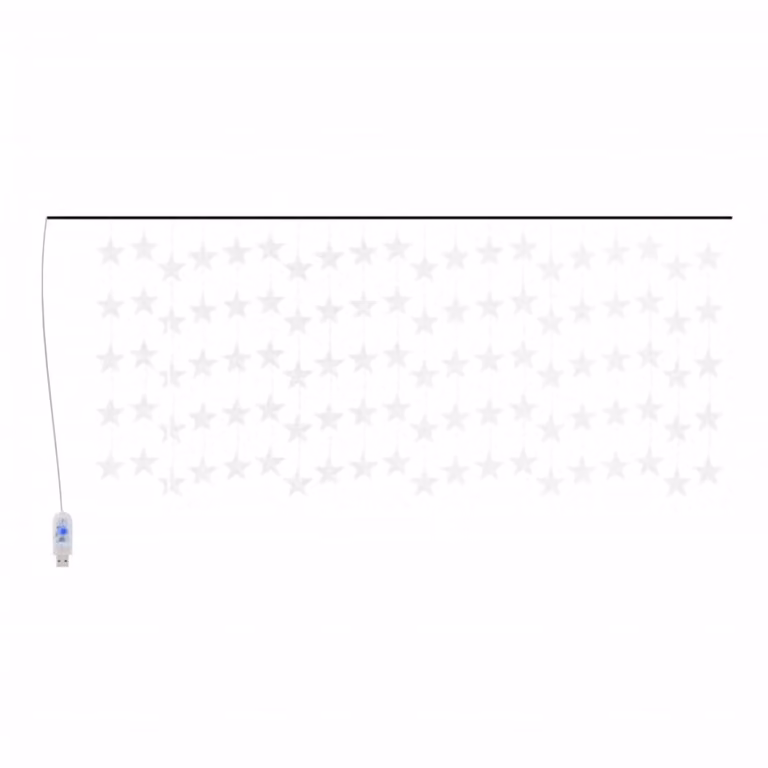 Luci Fatate a Stella a LED 500 LED Bianco Freddo 8 Funzioni