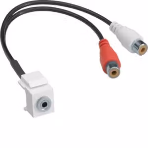 Adattatore Hager Keystone da jack 3,5 mm a RCA, 0,2 m, GMKAUDIO2