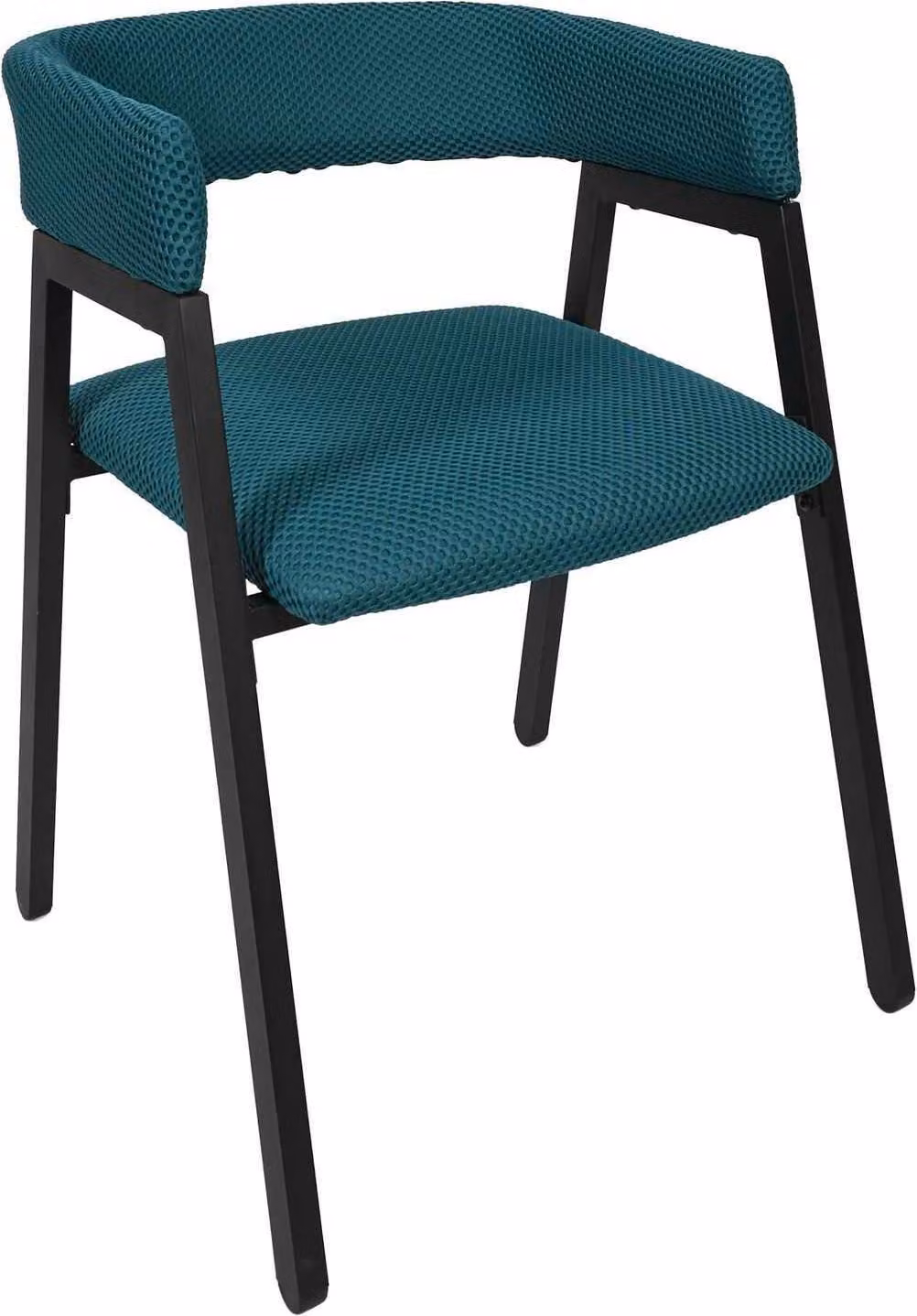 HowHomely | Sedia imbottita su gambe in metallo - grigio chiaro - 74x50x50cm - Sedia da pranzo con braccioli