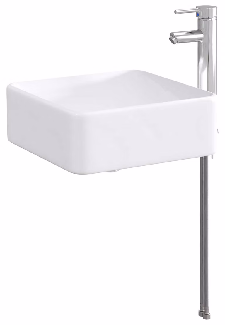 Lavabo da bagno Cromato 36,5 x 36,5 x 13 cm Metallo