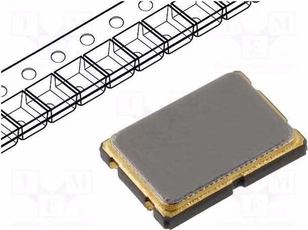 1 x Risonatore: Quarzo 30 ppm, 16 MHz, 16 pF, SMD, 7,5x5,1x1,4 mm, LF XTAL026392, risonatore al quarzo
