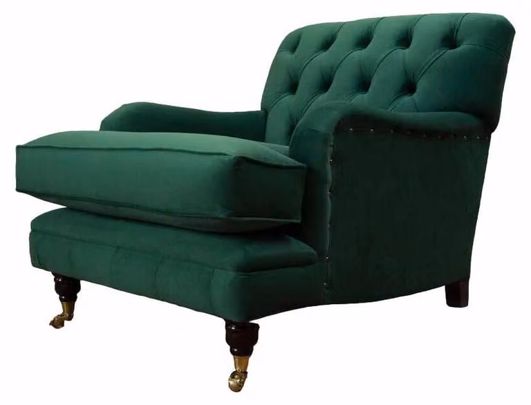 Grüner Sessel Wohnzimmer Design Elegantes Möbel Klassisch 1 Sitzer Luxus