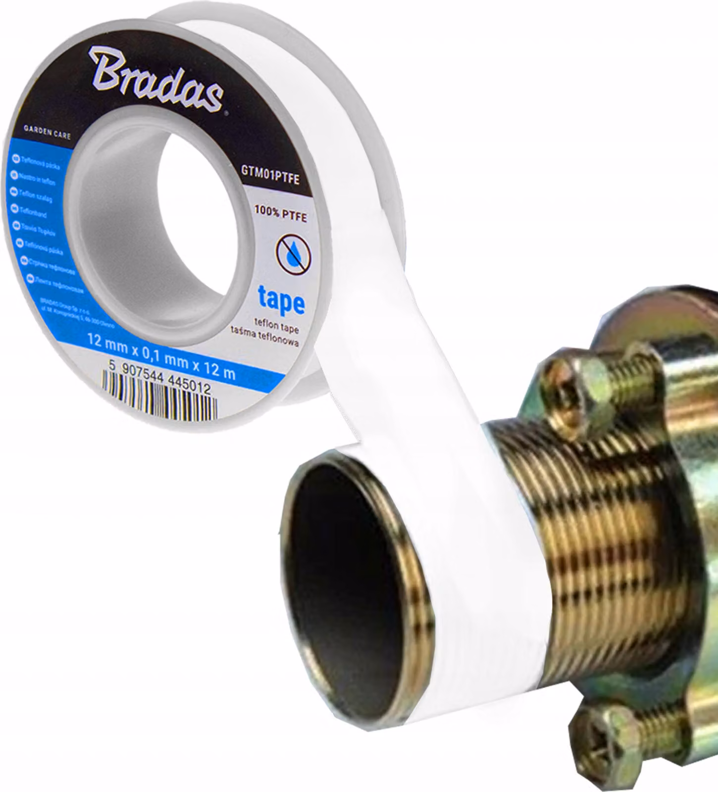 Nastro sigillante per filettature in teflon 12 mm x 12 m