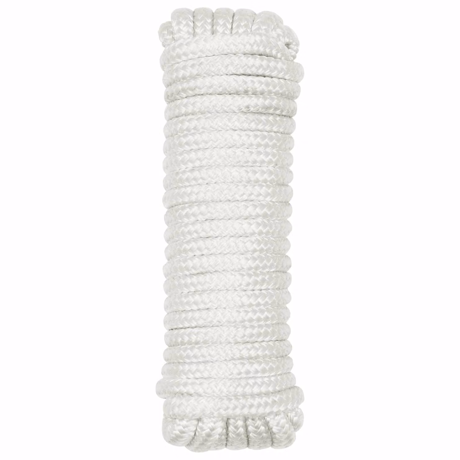 vidaXL Corda da Barca in Poliestere Bianco, Lunghezza: 12 m, Diametro: 12 mm