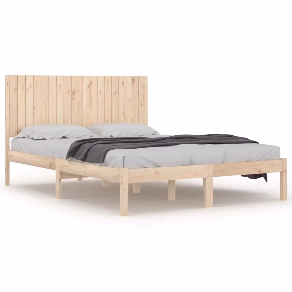 Giroletto Super King in Legno di Pino Massello Rustico vidaXL L/P/H: 180 x 200 x 31 cm – 2