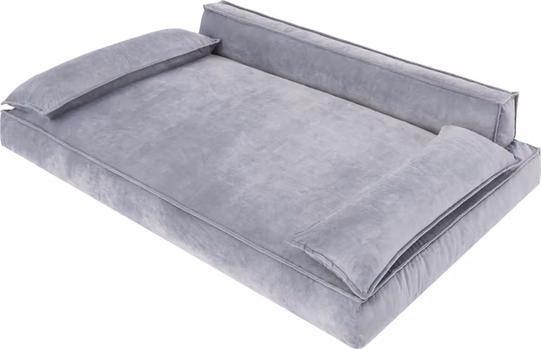 Letto per cani Divano per cani Cuscino per cani Cesto per cani Divano per cani Letto per animali Cesto per cani Divano per cani, facile da pulire, grigio, dimensioni L: 78x54 cm