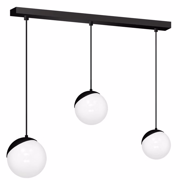 Lampadario a sospensione Milagro SFERA MLP7237 nero