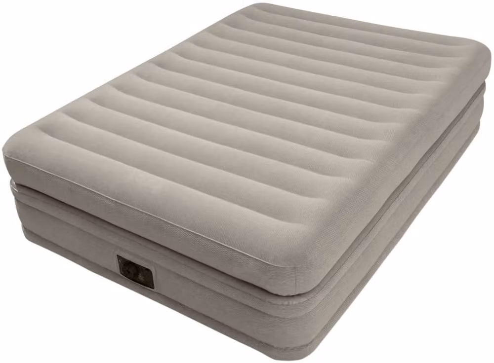 INTEX 64446 Materasso ad aria 'Prime Comfort Elevated' grande (152x203x51cm) Materasso ad aria pompa elettrica