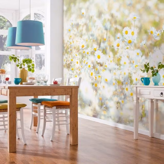 Fotomurale floreale KOMAR Daisies, Multicolore, L: 368 cm x H: 254 cm