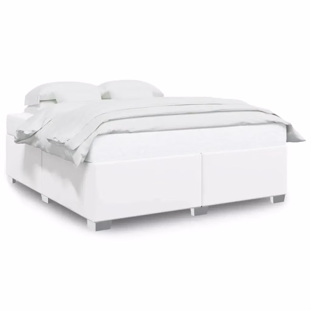 Giroletto vidaXL in similpelle bianco per adulti, L/P: 200 x 200 cm – 2