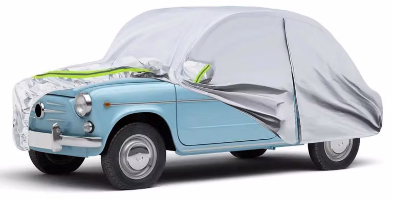 Copertura per auto, adatta per la Jaguar 600/770 (2 porte), prodotta tra il 1955 e il 1969, colore argento