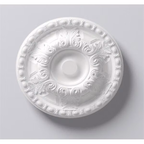 Rosone da soffitto NMC R8 ARSTYL Noel Marquet Elemento decorativo classico colore bianco diametro 49,5 cm