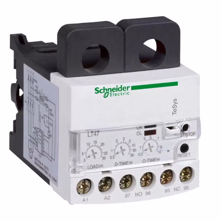 Schneider Electric Relè elettronico di sovracorrente TeSys LT47, manuale, 3-30 A, 200-240 V CA LT4730M7S