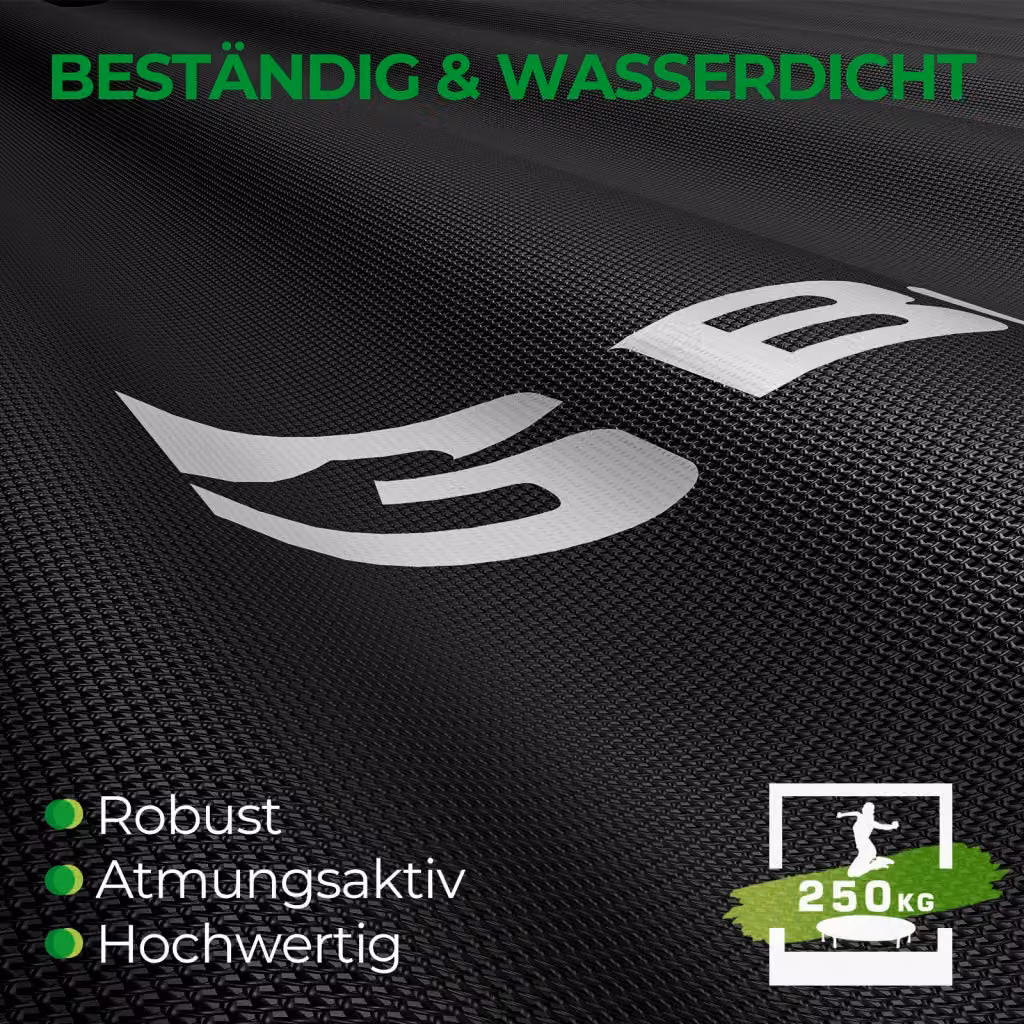 Trampolino Fitness per Adulti Xylo con Corde Bungee, Maniglia Regolabile e Struttura in Acciaio, Colore Nero e Verde, Diametro: 122 cm, Portata Massima: 250 kg – 2
