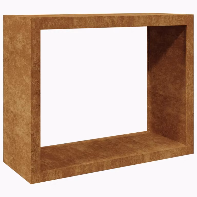 Rack per Legna da Ardere 100x40x80 cm in Acciaio Corten