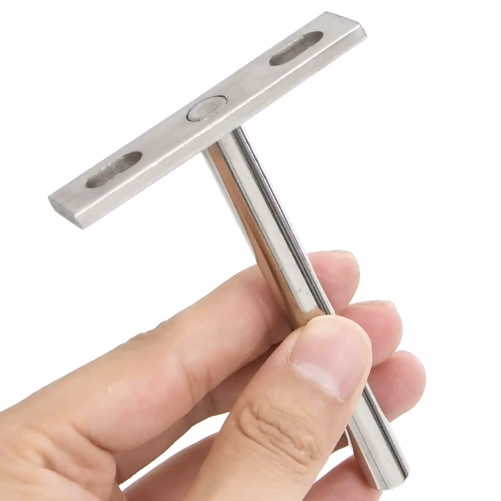 vidaXL Staffe Mensole Galleggianti 12pz Ø10x100 mm Acciaio al Carbonio