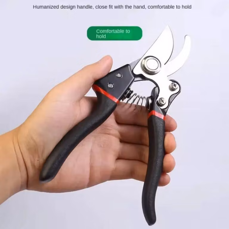Forbici da giardino professionali a forbice – Capacità di taglio: 26 mm – Lama in acciaio SK5 – Rivestimento antiaderente – Adatte sia per destrorsi che per mancini – Con custodia