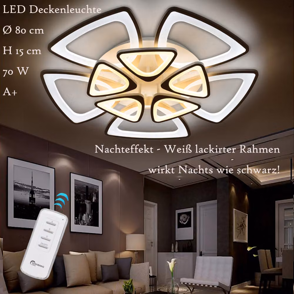Plafoniera LED XW065-5+5LNB con telecomando Colore della luce regolabile