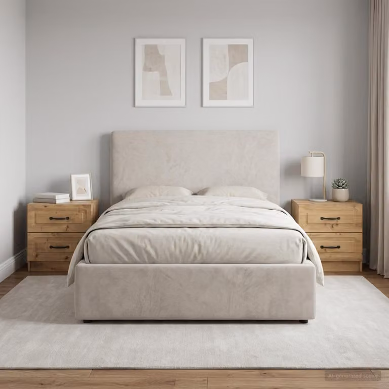 Set di 2 comodini vidaXL in stile moderno color rovere, L 43 cm x P 34,5 cm x H 44,5 cm