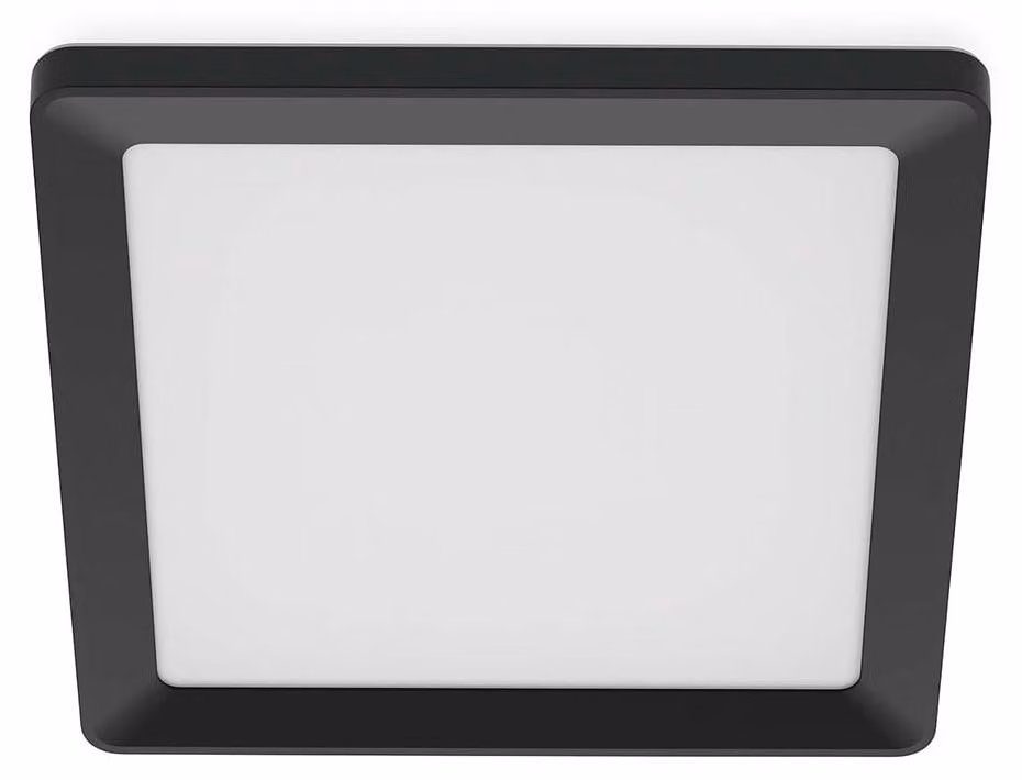 Philips Lampada da soffitto Valen, 17 W, quadrata, LED, IP20, nera