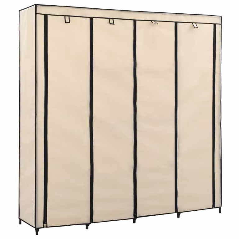vidaXL Armadio a 4 scomparti crema 175 x 45 x 170 cm