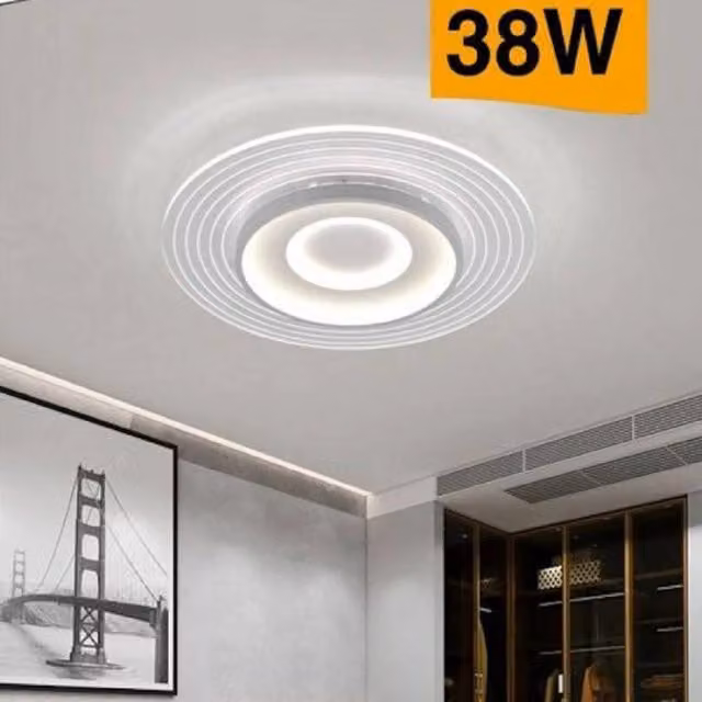 Plafoniera LED Moderna Trade Shop C40-b Bianca 38W con Luce Regolabile CCT