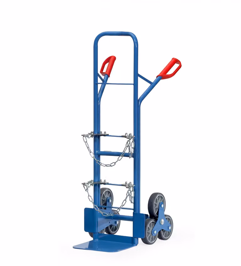 Attrezzatura per il trasporto Fetra Carrello scala per bottiglie in acciaio 1x20-50 l, 51325