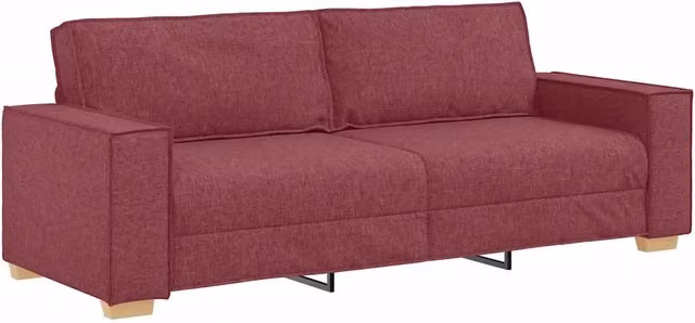 Divano | Divano da soggiorno | Sofa a 3 posti rosso vino 180 cm in tessuto