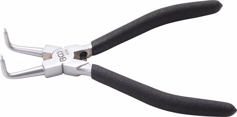 BGS 434 | pinza per anelli di sicurezza | curva | per anelli di sicurezza interni | 180 mm | pinza per anelli di sicurezza | antiscivolo