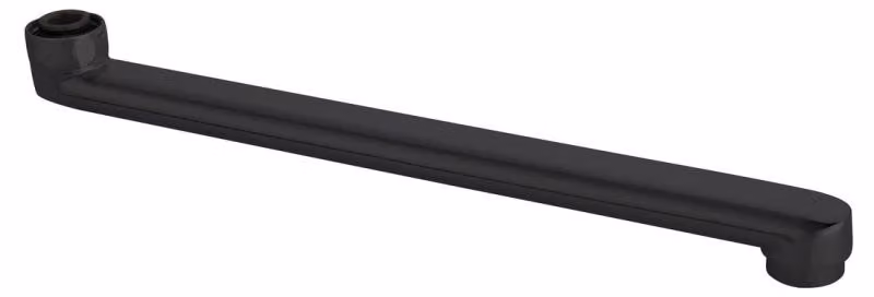 Bocchetta di scarico Aqualine, 320 mm, piatta, nero opaco