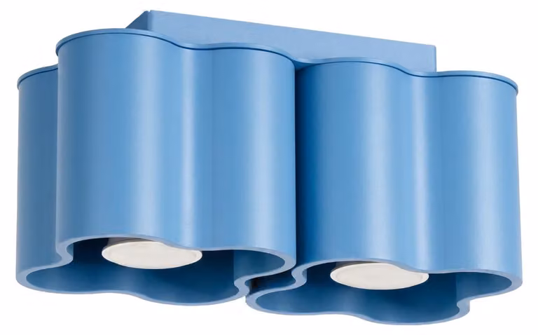 Plafoniera OVIO 2 azzurra GU10 2xGU10 10W alluminio 12x12x24,5cm Sollux Lighting