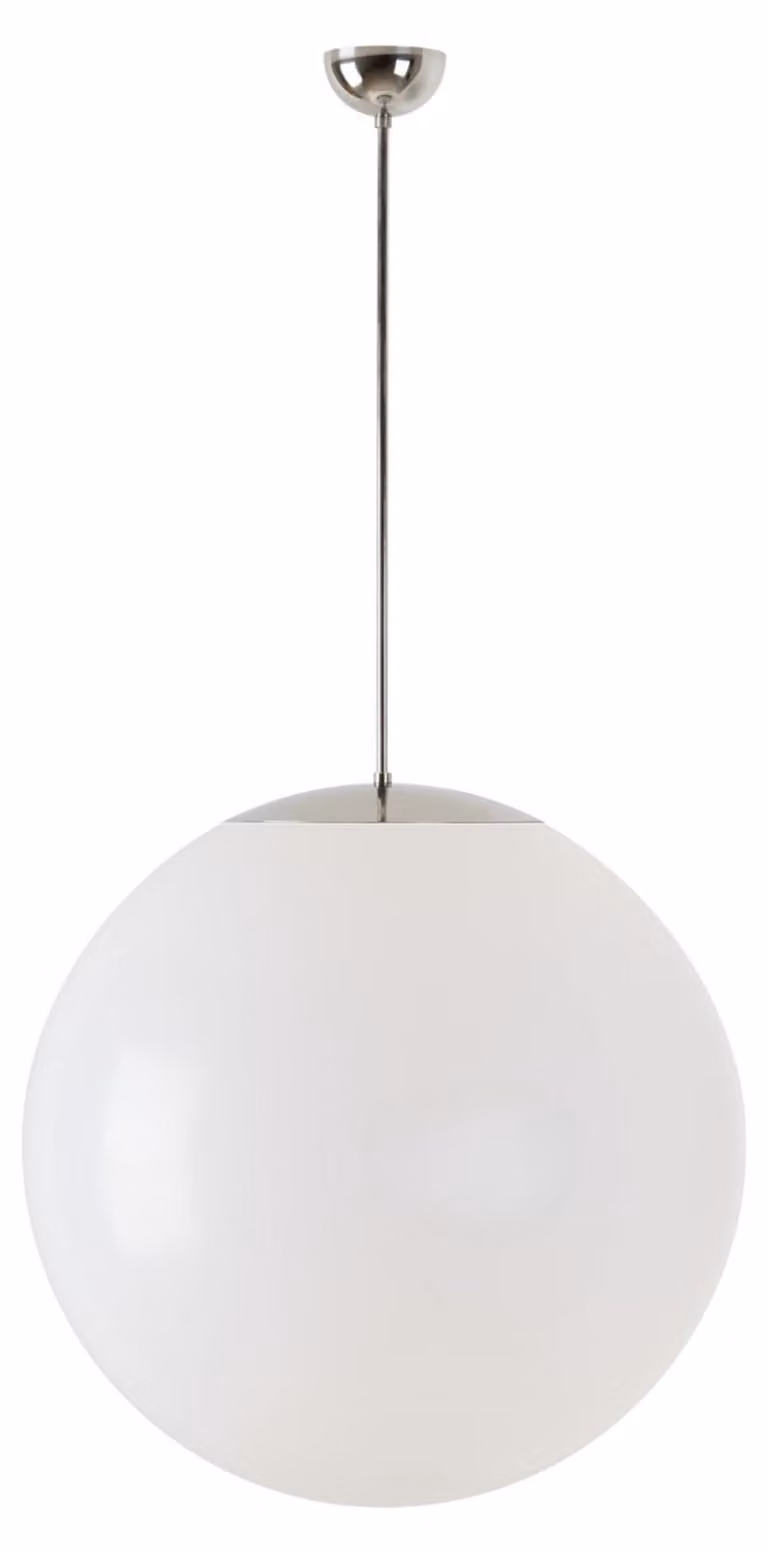 OSMONT ISI60033 ISIS P5 PM Lampada a sospensione in plastica, acciaio inossidabile/bianco, grado di protezione IP40, 3000 K, LED da 48 W
