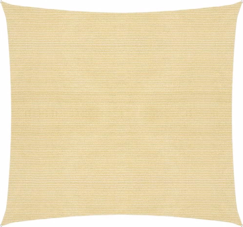 The Living Store Tenda da sole 160 g/m² Beige 3x3 m HDPE