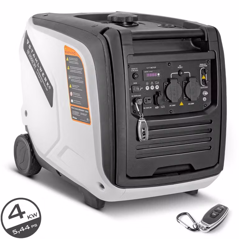 STAHLWERK IG-4000 ST Generatore a benzina con inverter Generatore di corrente Generatore di emergenza 4 kW / 5,44 CV