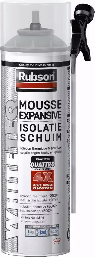 Rubson Isolatieschuim Bianco TEQ Schiuma isolante spray, 500 ml, bianco