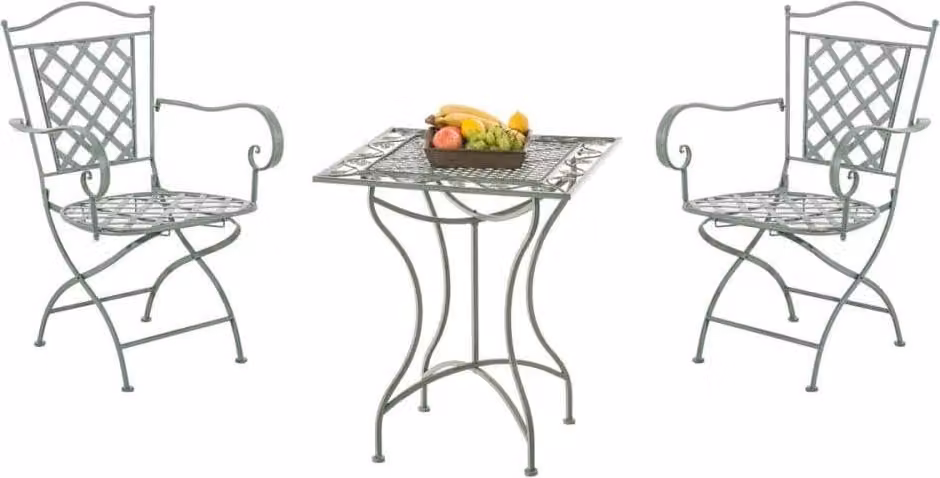 Set di mobili da giardino classici fatti a mano - Set di mobili da giardino nostalgici - Un vero e proprio richiamo visivo per il giardino o il patio