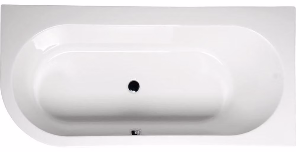 Vasche da bagno Polysan - Vasca asimmetrica ASTRA R, 1650x800x480 mm destra, bianco 34611