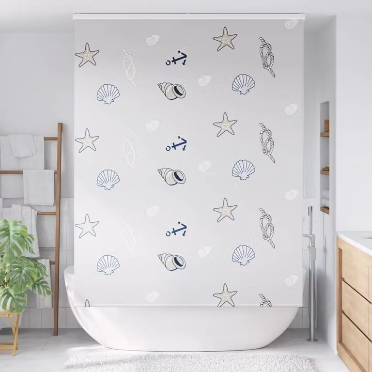 Tenda a Rullo Doccia Cassonetto 150x240 cm Larghezza Tessuto