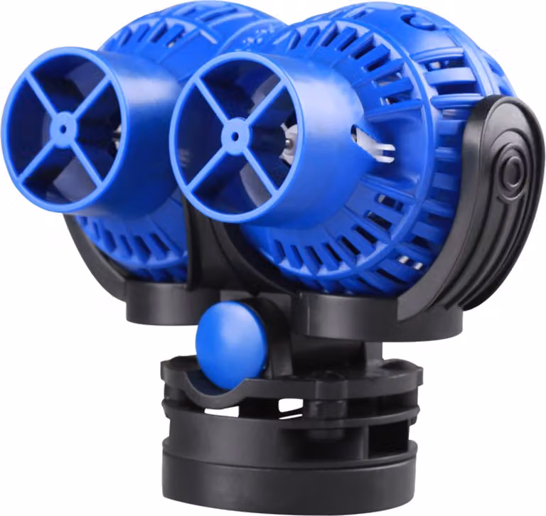 SunSun JVP-232 pompa di flusso 15000 l/h 26 W per acquari con 2 ugelli orientabili, supporto magnetico per un facile fissaggio e regolatore di flusso